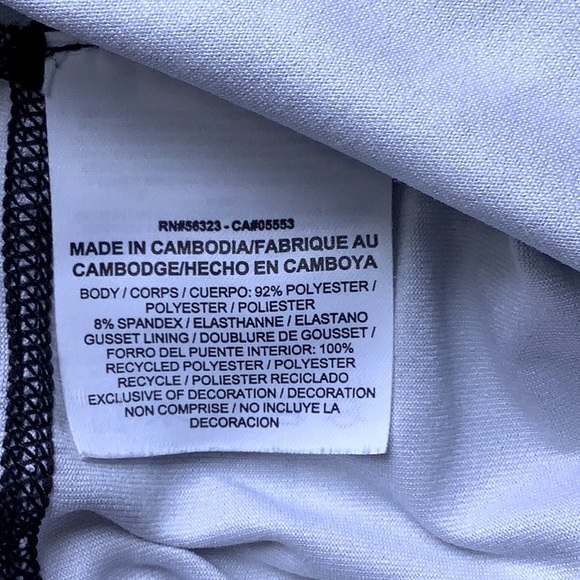 Nike Running Capris Leggings Black & White Sz XS - Picture 7 of 8